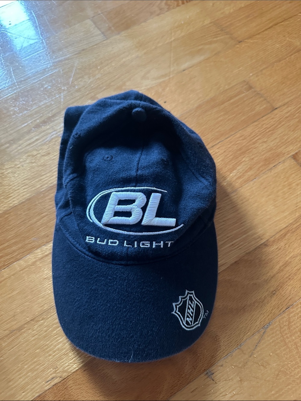 NHL Bud Light Black Embroidered Logo Cap